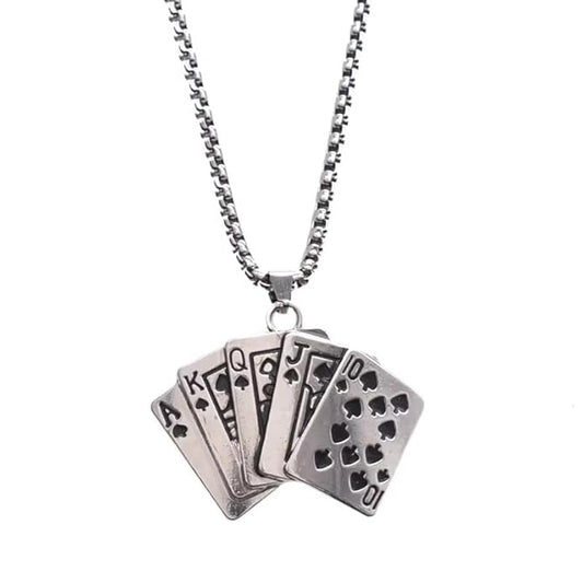 TRENDBREEZE Pendant Chain for Men & Women (Design : Deck Cards)