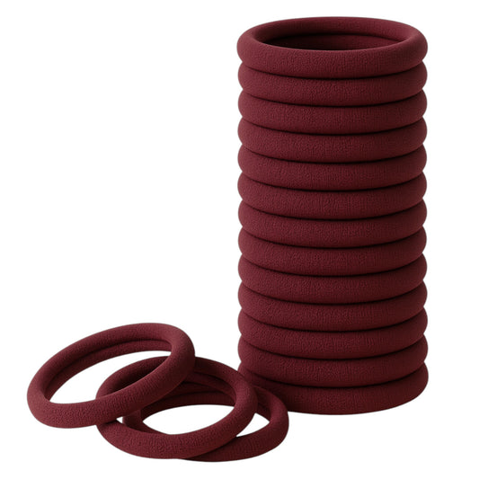 TRENDBREEZE Women Hair Bands (Color: Maroon, Qty: 20 Pieces)
