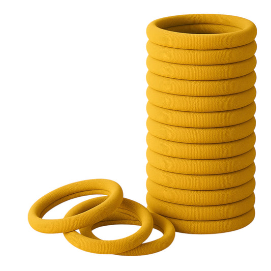 TRENDBREEZE Women Hair Bands (Color: Yellow, Qty: 20 Pieces)
